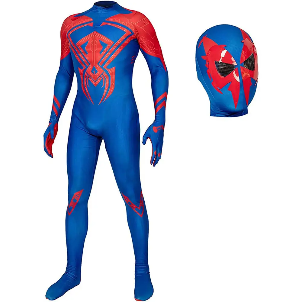 スパイダーマンコス服メンズアニメーションコスプレボディスーツ卸売