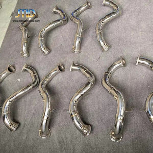 Tubo de bajada de escape pulido de acero inoxidable JTLD para tubos de escape <span class=keywords><strong>Aston</strong></span> <span class=keywords><strong>Martin</strong></span> Vantage V8 4,0 2020 - Product Image 4