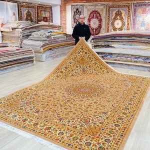 Tapis en soie floral fait main de luxe vintage Oman Oriental Persan Nain 250x350cm <span class=keywords><strong>à</strong></span> <span class=keywords><strong>vendre</strong></span> - Product Image 2