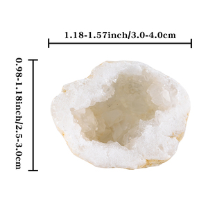 Bán buôn chữa bệnh đá tự nhiên rõ ràng thạch anh geode cụm Chất lượng cao nguyên tinh thể trắng Agate geode cụm để trang trí - Product Image 2