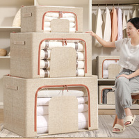 Boîtes de rangement pliables en tissu pour la maison, cubes colorés, organisateur de vêtements, pliables, capacité 100L