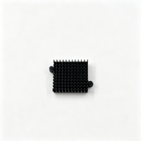 Dissipateur thermique en aluminium extrudé anodisé noir découpé sur mesure par CNC, alliage 6063, refroidisseur de processeur pour ordinateur, refroidisseur de CPU, OEM ODM, usine ISO