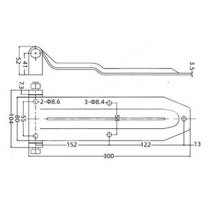 Accessoires de camion à benne basculante en acier inoxydable 304 charnières de boîte de camion charnières de <span class=keywords><strong>carrosserie</strong></span> de camion robuste - Product Image 5