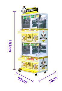 Machine à griffes <span class=keywords><strong>et</strong></span> distributeur de glaces molles, avec boules de 25 pouces, noire, jeu d'arcade pour enfants, jeu de fête, paiement par carte de crédit, <span class=keywords><strong>2</strong></span> niveaux, à vendre en Malaisie - Product Image 4
