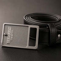 Boucles de ceinture pour hommes d'affaires, logo gravé sur mesure, alliage de zinc, métal résistant à la rouille, anti-rayures, pour ceinture en cuir