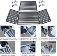 Cubierta de Aire Acondicionado Mini Split de Aluminio con Diseño Personalizado, Grabado Láser 3D, Impermeable, para Exteriores