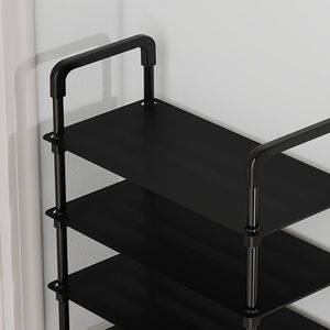 ชั้นวางรองเท้าแบบเรียบง่ายหลายชั้น 5 ชั้น แบบตั้งพื้น ป้องกันฝุ่น สำหรับใช้ในบ้าน หอพัก อพาร์ตเมนต์ - Product Image 2