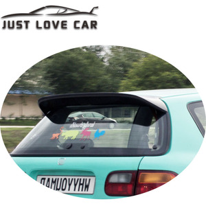 POUR 1992 1993 1994 <span class=keywords><strong>1995</strong></span> HONDA <span class=keywords><strong>CIVIC</strong></span> EG EH 3 PORTES <span class=keywords><strong>HATCHBACK</strong></span> ABS VOITURE TOIT ARRIÈRE COFFRE SPOILER AILE LÈVRE DUCKTAIL - Product Image 2