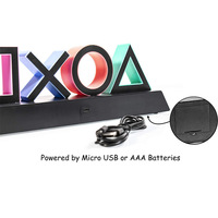Barres lumineuses LED intelligentes pour jeux, éclairage de table LED pour jeux, icônes lumineuses