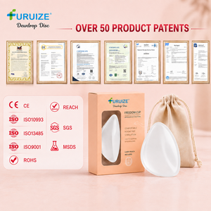 Disque menstruel en silicone ultra-fin respirant, sans sensation, réutilisable, trois tailles pour femmes, vente en gros fabricant - Product Image 2