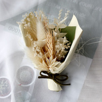 Bouquet de fleurs séchées Boho Mini mariage fait à la main décor de fleurs sèches pour Vase artisanat, bricolage Photo boutonnière pour hommes plante florale