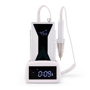 Motor <span class=keywords><strong>sin</strong></span> escobillas Original de fábrica, taladro de uñas de 45000RPM, potente rectificadora de Gel de 85W con reloj, lima de uñas recargable - Product Image 2