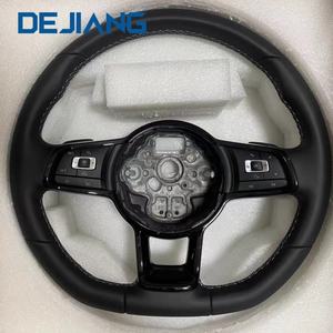 Volant en cuir complet pour Volkswagen <span class=keywords><strong>Golf7</strong></span>.5 GTI MK7 GTS GTD GTE <span class=keywords><strong>R</strong></span>-Line <span class=keywords><strong>Golf7</strong></span> GLI Polo Passat Jetta MK6 Golf6 - Product Image 4