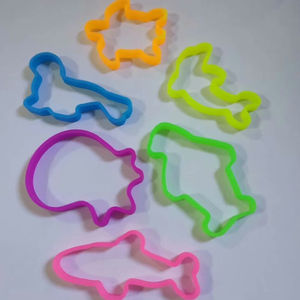 Banda de Silicona Duradera/Banda Elástica con Forma Moderna/Brazalete de Silicona de Diseño para Niños - Product Image 1