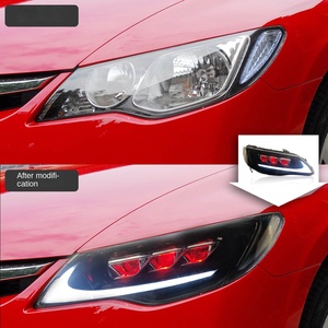 Conjunto de Faros Delanteros de 12 V para Honda Civic FD2 2012-2015, Luces de Circulación Diurna LED, Señales de Giro Fluidas - Product Image 2