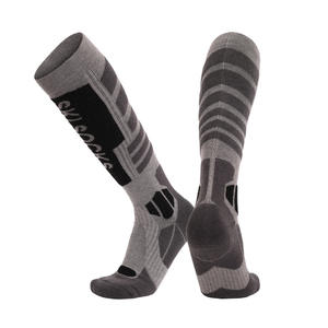 Nouvelles chaussettes <span class=keywords><strong>de</strong></span> <span class=keywords><strong>Ski</strong></span> en laine mérinos <span class=keywords><strong>pour</strong></span> hommes femmes serviette <span class=keywords><strong>de</strong></span> fond épaissie haut Tube randonnée anti-dérapant chaud hiver en plein air avec Logo du corps - Product Image 6