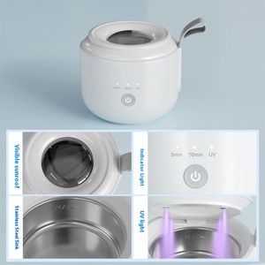 Nettoyeur ultrasonique portable rechargeable professionnel 125 ml 48 kHz multifonction pour usage domestique et extérieur, idéal pour les soins dentaires - Product Image 3