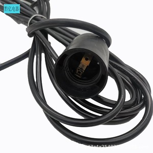 <b>E27</b> <b>Lamp</b> <b>Holder</b> With Power Cord 10A 250V Plastic Screw Type Indoor Use - Product Image 3