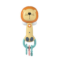 Jouet musical lumineux pour bébé, hochet à main apaisant, bâton de rythme et de dentition en forme de dessin animé