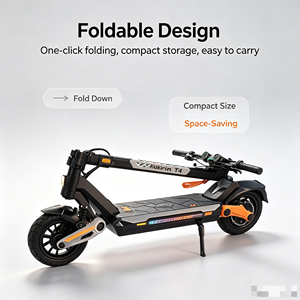 Patinete Eléctrico T4 para Desplazamientos Urbanos, Motor sin Escobillas, Batería de Litio, Plegable, Impermeable, Alcance de 40-60 km, Velocidad Máxima de 25 km/h - Product Image 3