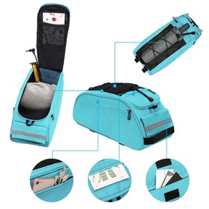 Échantillon gratuit, sacoche de vélo personnalisée de haute qualité, sacoche de transport, sacoche de coffre, organisateur, porte-bagages arrière, sacoche de vélo - Product Image 3