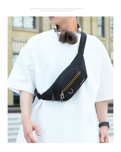 New <b>Mens</b> Solid-Color Business Chest <b>Bag</b> Multifunctional Sports Outdoor Casual Waterproof Crossbody <b>Shoulder</b> <b>Bag</b> - Product Image 6