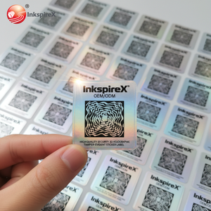 Adesivi con codice a barre a prova di manomissione etichetta di sicurezza numero di serie individuale materiale <span class=keywords><strong>garanzia</strong></span> vuoto <span class=keywords><strong>sigillo</strong></span> per imballaggio individuale - Product Image 2