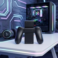 Aolion Black ABS Charging Grip Controller Stand Joy-Con Kiri Kanan Model Cetakan Pribadi AL-NS2503 Kompatibel untuk Joy-Con NS2