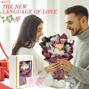 TC 2024, productos novedosos de Navidad, regalo, ramos de rosas preservados, juego de regalo, decoraciones de productos terminados, ramos de flores <span class=keywords><strong>eternas</strong></span> - Product Image 4