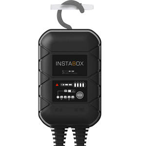 INSTABOX Chargeur intelligent <span class=keywords><strong>12V</strong></span> <span class=keywords><strong>6V</strong></span> pour <span class=keywords><strong>moto</strong></span>, entretien et charge au coup de pouce pour batteries au plomb et au lithium - Product Image 1