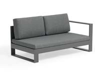 Conjunto de Muebles Modulares Modernos para Esquina con Cojines y Respaldos, Más Mesa de Centro de Teca y Aluminio para Uso en Exteriores del Hogar - Product Image 5