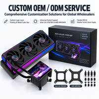 AntarcChill Super Screen 360mm Liquid Cooling RGB HeatSink Aio Water Cooler Oversize Dynamic Wallpaper CPU Cooling Game Computer