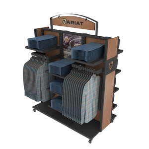 Tùy chỉnh thiết kế đa chức năng quần áo giá bánh Multilayer hiển thị cho bán lẻ hàng may mặc tổ chức - Product Image 1