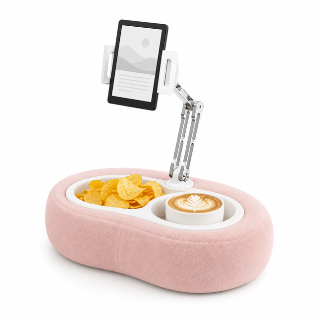 Lazy Pillow Phone Holder for Bed 360° Adjustable Universal Phone Stand for Bedroom Sofa Anti Slip for Watching Videos Reading