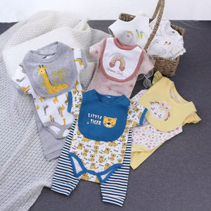 Neugeborenen-Baumwollkleidung-Set Klasse A 52 Stück Babykleidung für den Sommer Grenzüberschreitende Kinderkleidung mit Aufdruck - Product Image 1