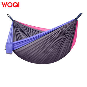Hamaca Portátil para Acampar Woqi, Tela de Nailon, para 2 Personas, Viajes al Aire Libre, Senderismo, con Mosquetón, Diseño Minimalista - Product Image 2