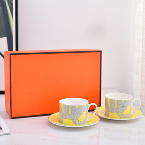 European Luxury Bone China Ceramic Coffee Cups and Plates <b>Set</b> for Home Decoration Porcelain <b>Tea</b> Cup <b>Set</b> for Kitchen Use - Product Image 1