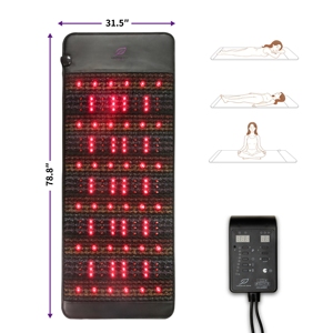 <span class=keywords><strong>Matelas</strong></span> de thérapie infrarouge Bio PEMF Luxuryade B190 avec cristaux chauffants, tourmaline, améthyste, massage par photons et lumière rouge - Product Image 6