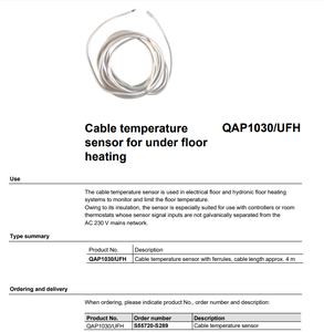 อุปกรณ์ระบบอัตโนมัติอุตสาหกรรมใหม่เอี่ยม ราคาพิเศษสุด QAP1030.200 NTC 10K เครื่องควบคุมอุณหภูมิ IP65 - Product Image 2