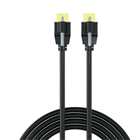 Câble de verrouillage HDMI plaqué or de haute qualité Câble HDMI 4K mâle à mâle avec vis de 0.3m à 15m
