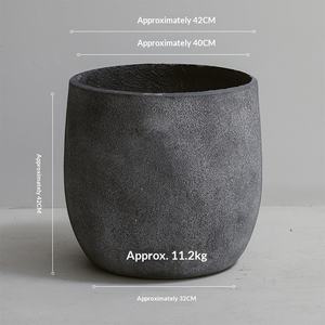 <span class=keywords><strong>Pot</strong></span> de fleurs en ciment et argile, style nordique simple, épaissi, grande capacité, <span class=keywords><strong>pour</strong></span> plantes vertes d'intérieur et d'extérieur, fait main, unique - Product Image 6