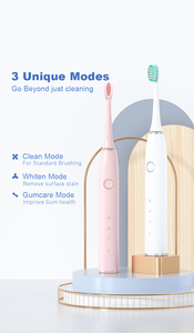 OEM ODM Sonic Rechargeable 3 Modes de brossage <span class=keywords><strong>brosse</strong></span> à dents électrique avec 2 têtes de <span class=keywords><strong>brosse</strong></span> de rechange - Product Image 6