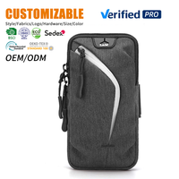 Brazalete para Teléfono Móvil de Múltiples Estilos para Correr, Bolsa para Bicicleta con Logotipo Personalizado, Almacenamiento Deportivo, Funda para Brazo, Bolsa para Muñeca, Precio de Fábrica, Bolsa para Teléfono de Bicicleta