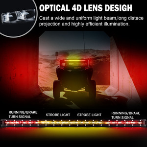 Barra de Luz de Persecución Ultradelgada de 25" con Freno, Señal de Giro y Luz de Reversa para Offroad UTV/ATV Can-<span class=keywords><strong>Am</strong></span> Maverick X3 Polaris RZR/Jeep - Product Image 3