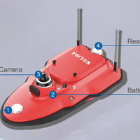 Bateau d'enquête AQUA M10 South M10 USV, sondeur à écho, bateau autonome multi-faisceaux pour l'échantillonnage aquatique, haute efficacité, relevé bathymétrique