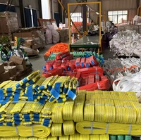 Yüksek mukavemetli Polyester WLL 1-50ton 6:1 düz göz dokuma kaldırma ve taşıma dokuma Sling Web Sling tipi