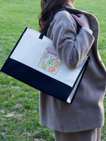 Sac fourre-tout Neurodiverse Universe, sac à bandoulière en toile avec planètes de dessins animés colorées, cadeau pour enseignant en éducation spéciale