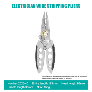 أداة يدوية كهربائية متعددة الوظائف: لتعرية وتقطيع وتجعيد الأسلاك، ومفاتيح سداسية، وكماشة تعرية - Product Image 6