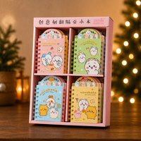 A7 Spiralblock 87x145mm 80GSM 80 Blatt Liniert Niedliche Kawaii Familien-Indexregisterkarten Doppeldrahtbindung 320 Stück/Karton Großhandel