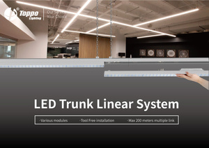 Toppo 1.5m 120LM/W ON <span class=keywords><strong>OFF</strong></span> AC <span class=keywords><strong>Power</strong></span> kết nối nhiều liên kết Trunking ánh sáng trường chiếu sáng LED Trunking ánh sáng tuyến tính với trường hợp khẩn cấp - Product Image 3